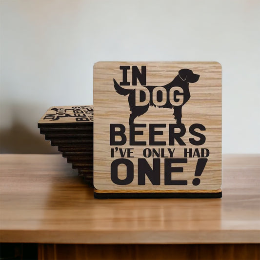 In Dog Beers Coaster Set