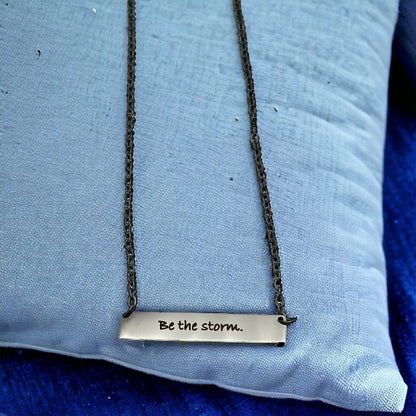 Stainless Steel Engraved Necklace