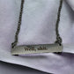 Stainless Steel Engraved Necklace