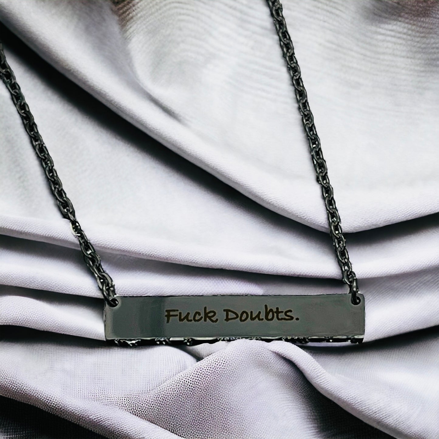 Stainless Steel Engraved Necklace