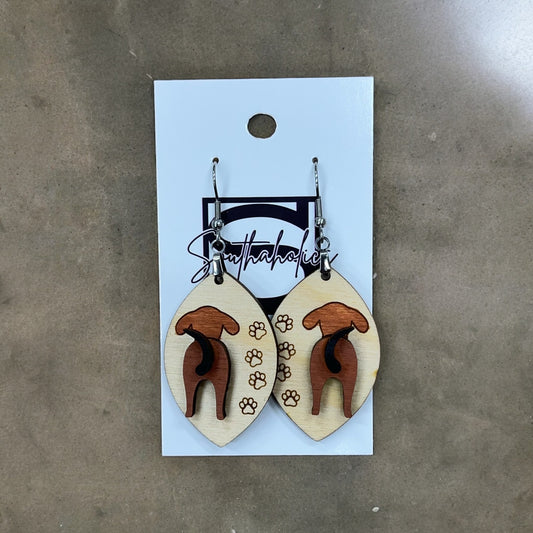 Dog Butt Earrings